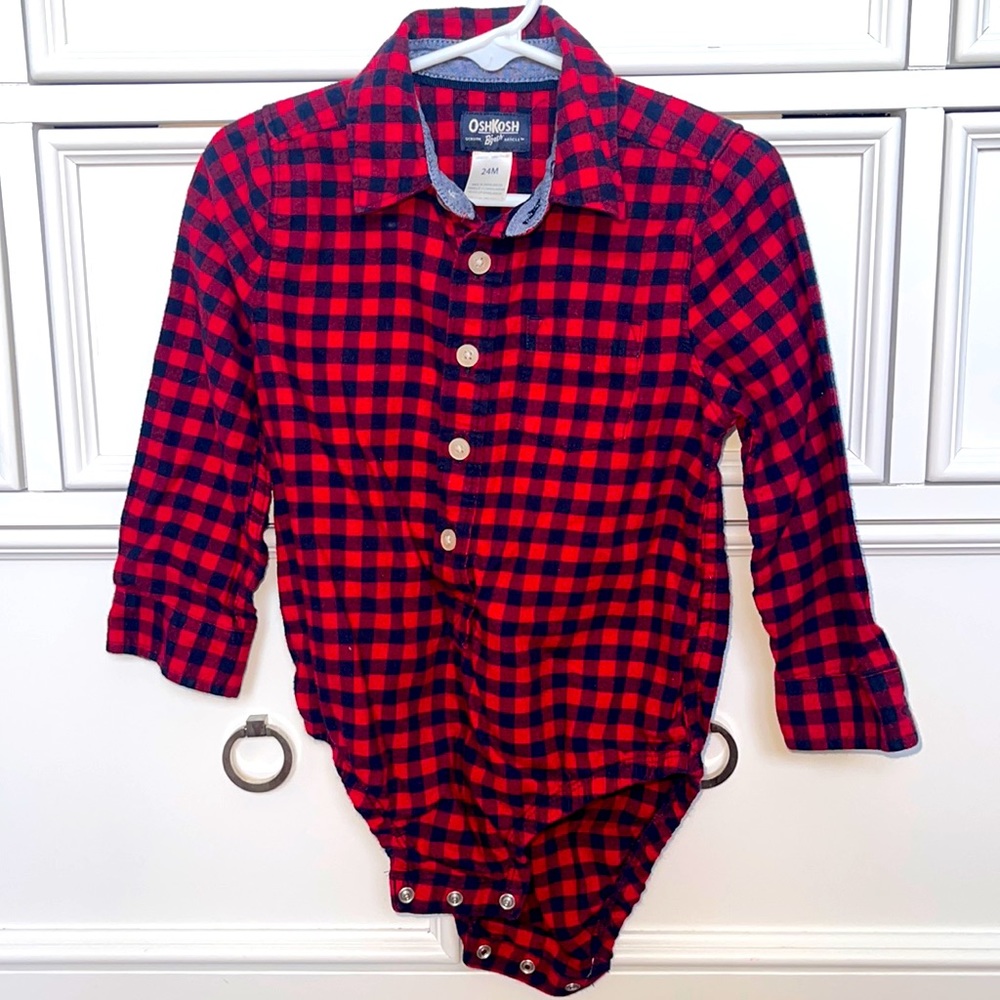 OshKosh, 24 months, flannel shirt